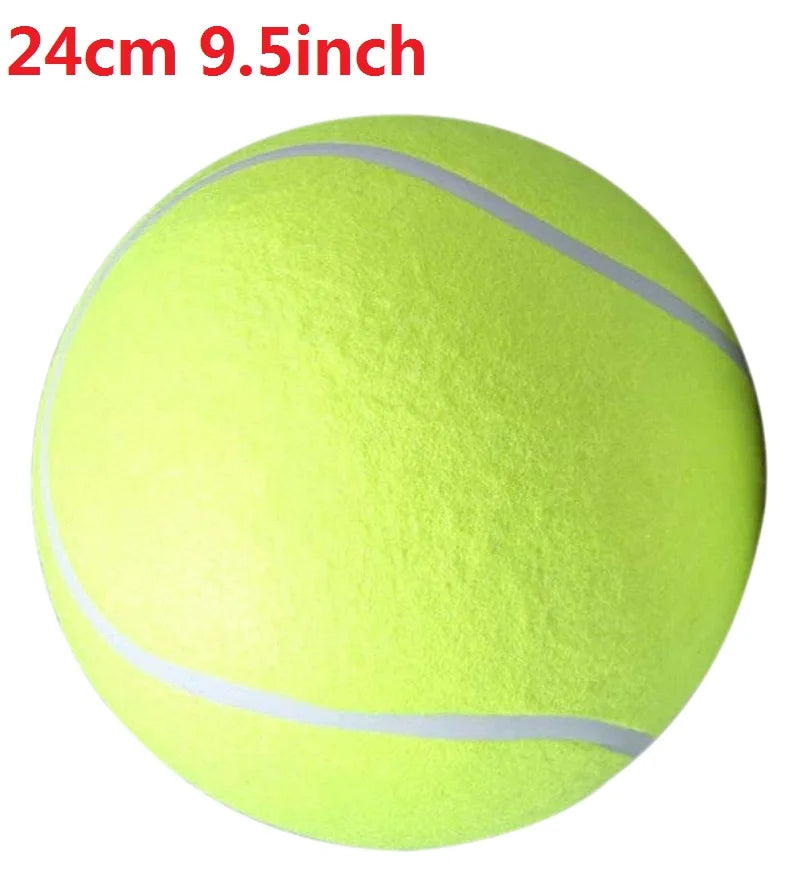 Giant Plush Dog Tennis Ball - Durable Chewing Toy for Training and Recreation - Available in Sizes 7, 8, and 9.5 Inches