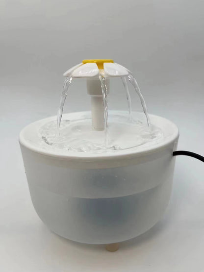 Filtered Electric Cat Water Fountain - 1200ml Quiet Recirculating Dispenser