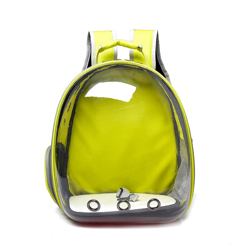 Transparent Pet Backpack Carrier - Breathable and Portable Space Capsule for Cats and Dogs