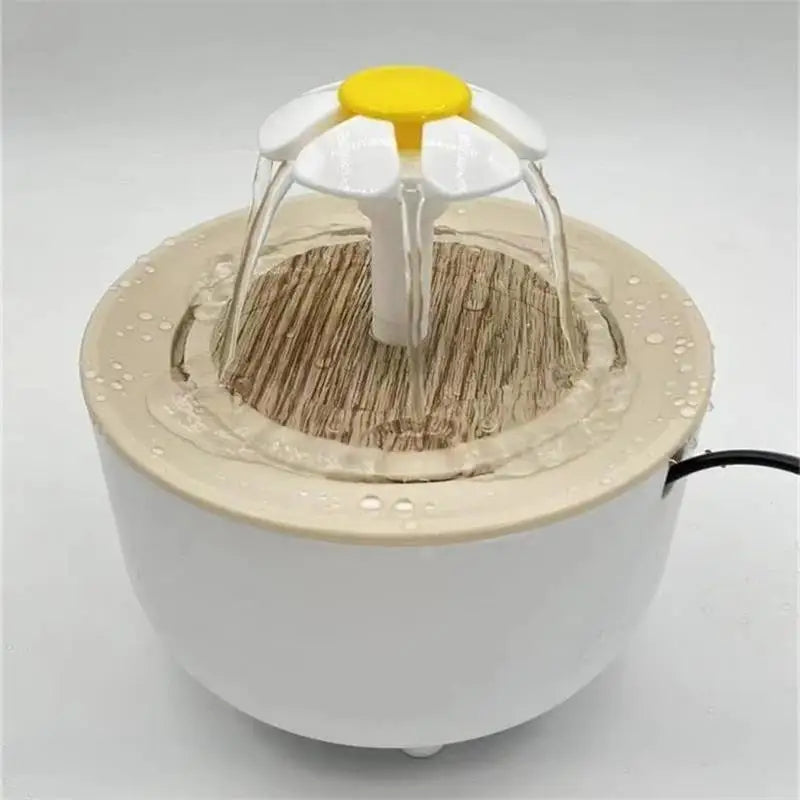 Filtered Electric Cat Water Fountain - 1200ml Quiet Recirculating Dispenser