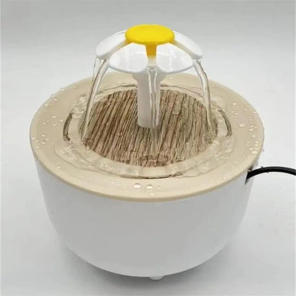 Filtered Electric Cat Water Fountain - 1200ml Quiet Recirculating Dispenser