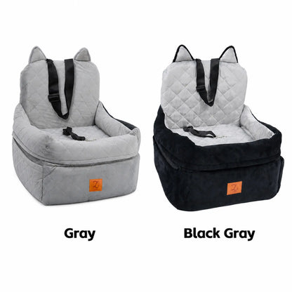 Zvrpet Premium Detachable and Washable Memory Foam Dog Car Seat with Adjustable Straps and Anti-Slip Base for SUVs and Outdoor Use