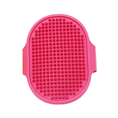 Professional Pet Grooming Bath Brush and Massage Gloves for Cats and Dogs - Waterproof Soft Bristle Deshedding and Cleaning Tool