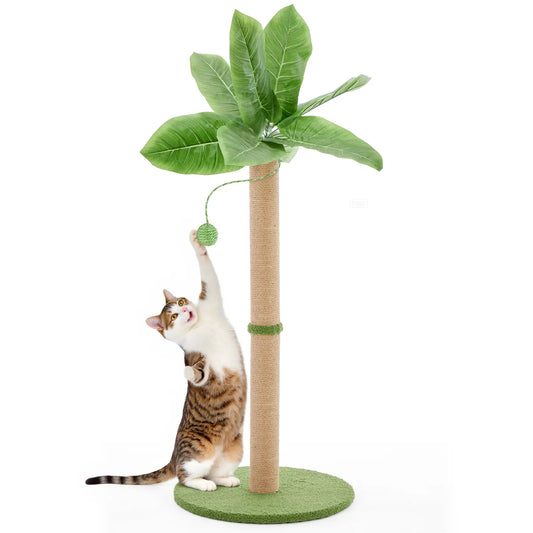 Pettrove Multi-Tier Indoor Cat Tree with Sisal Scratching Post, Condo, Climbing Ladder, and Plush Toy