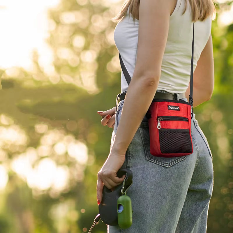 Portable Outdoor Dog Training Treat Bag - Durable High-Capacity Waist Pack with Enhanced Wear Resistance for Pet Supplies