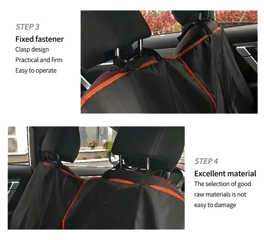 Dog Car Seat Cover Oxford Waterproof Scratchproof Hammock Protector for Pets Durable Back Seat Cover for Cars Trucks Suvs