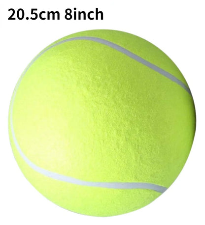 Giant Plush Dog Tennis Ball - Durable Chewing Toy for Training and Recreation - Available in Sizes 7, 8, and 9.5 Inches