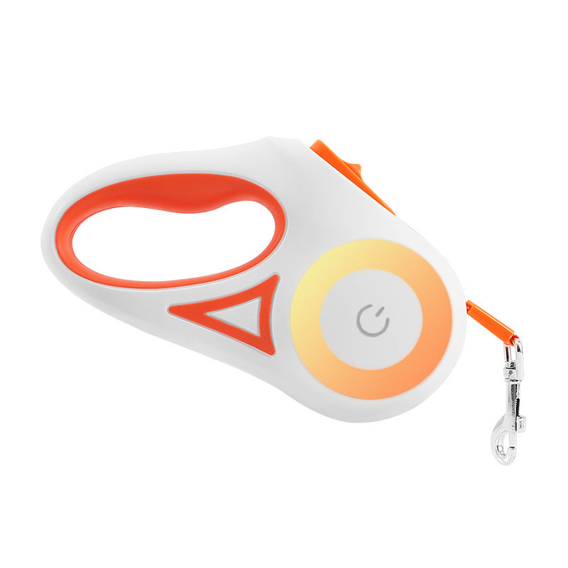 Retractable Dog Leash and Collar Set with Automatic Tension Control for Small to Medium Breeds