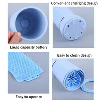 Automatic Electric Dog Paw Cleaner and Massager with USB Charging for All Dog Sizes