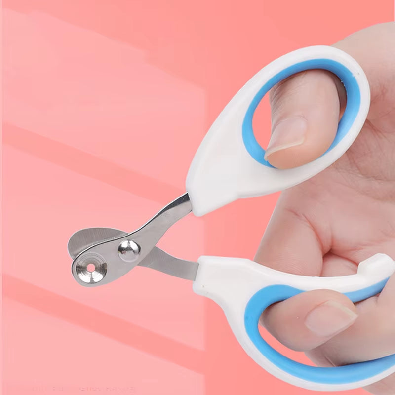 Professional Circular Hole Cat Nail Scissors - Premium Pet Nail Clippers for Small Dogs and Cats - Grooming Supplies for Claw Trimming
