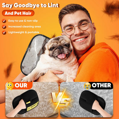 Upgrade Pet Hair Remover Electrostatic Gloves-1Pcs，Reusable Pet Hair Removal Glove for Cats & Dogs, Premium Cat & Dog Hair Remover Mitt for Couch Furniture Carpet Car Seat，#Summervibes