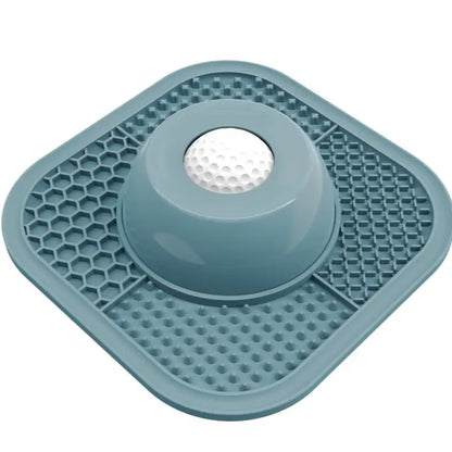 Pawlove Anti-Slip Slow Feeder Dog Bowl for Liquid Treats with Entertained Ball-In Design, Ideal for Bone Broth and Yogurt, Suitable for All Breeds - Dietary Supplement and Post-Op Nutrition Tool