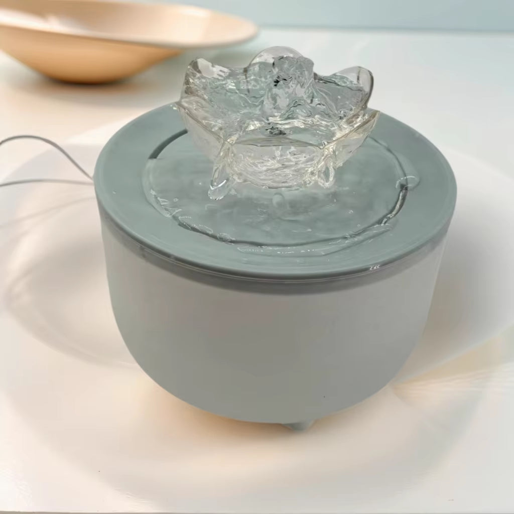 Filtered Electric Cat Water Fountain - 1200ml Quiet Recirculating Dispenser