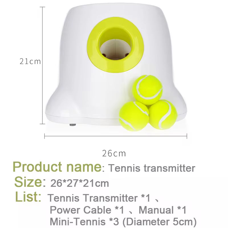 Automatic Dog Ball Launcher - Tennis Ball Throwing Device for Large Breeds and Pitbulls