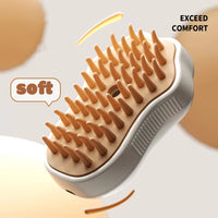 3-in-1 Electric Pet Grooming Brush with Steam, Spray, and Massage Features for Cats and Dogs