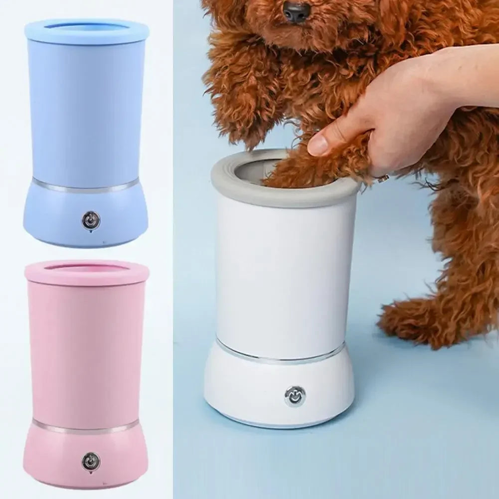 Automatic Electric Dog Paw Cleaner and Massager with USB Charging for All Dog Sizes