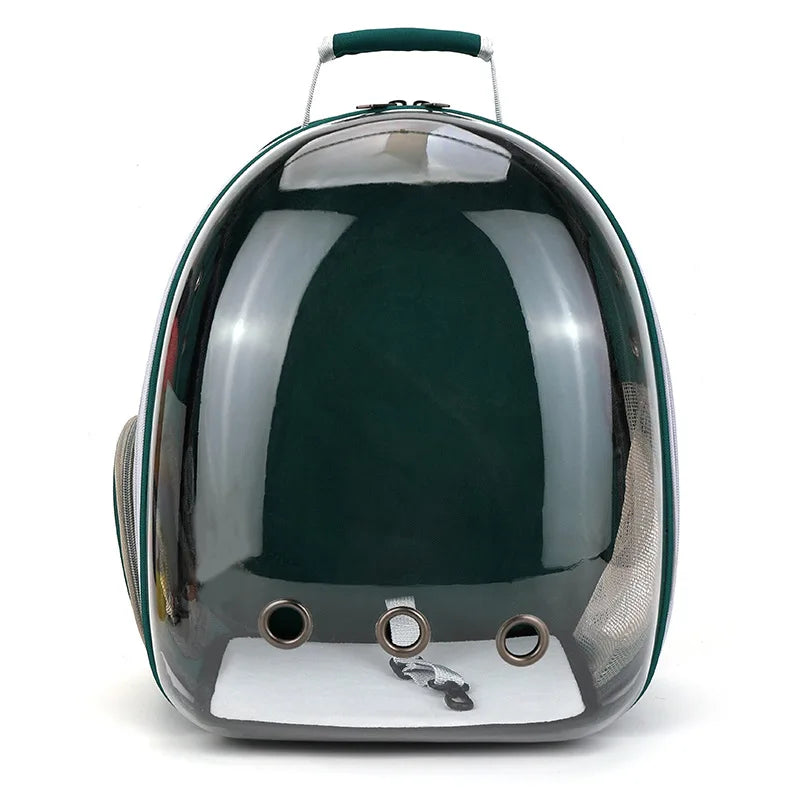 Transparent Pet Backpack Carrier - Breathable and Portable Space Capsule for Cats and Dogs