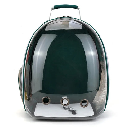 Transparent Pet Backpack Carrier - Breathable and Portable Space Capsule for Cats and Dogs