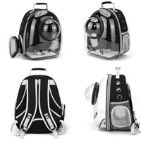 Transparent Pet Backpack Carrier - Breathable and Portable Space Capsule for Cats and Dogs