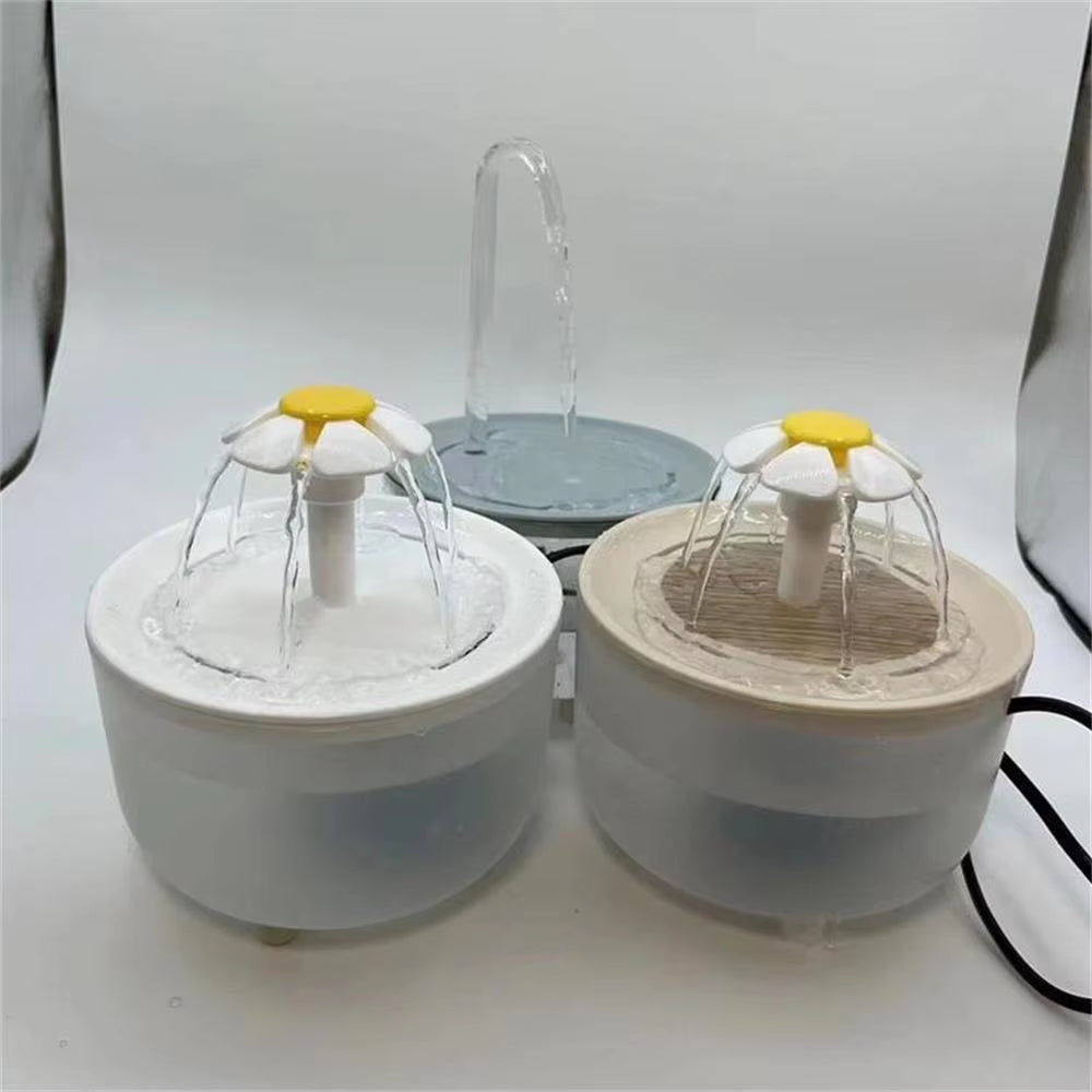 Filtered Electric Cat Water Fountain - 1200ml Quiet Recirculating Dispenser