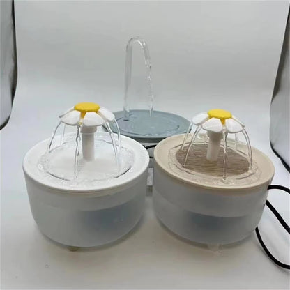 Filtered Electric Cat Water Fountain - 1200ml Quiet Recirculating Dispenser