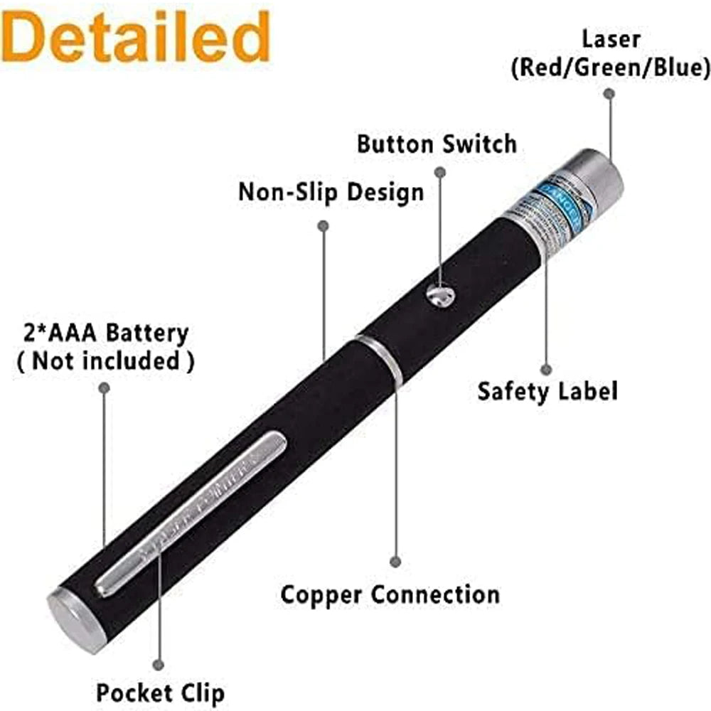 Portable 2-in-1 Cat Laser Pointer Keychain with Integrated LED Flashlight
