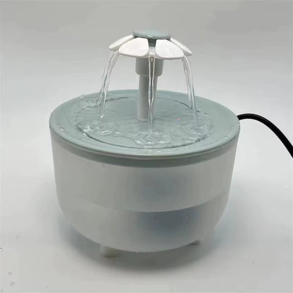 Filtered Electric Cat Water Fountain - 1200ml Quiet Recirculating Dispenser