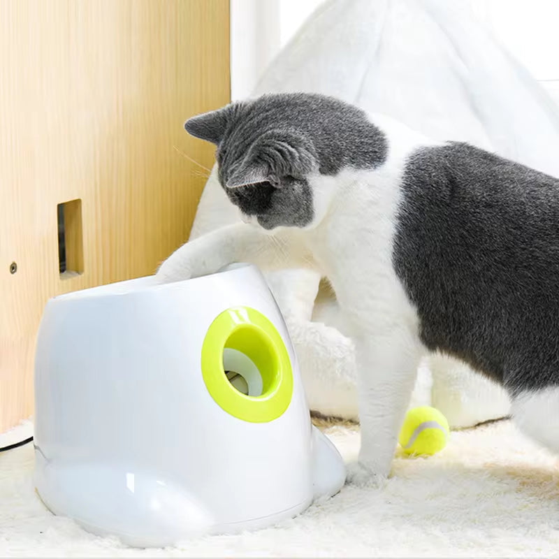 Automatic Dog Ball Launcher - Tennis Ball Throwing Device for Large Breeds and Pitbulls