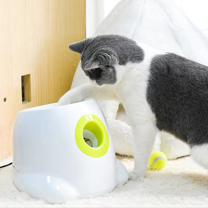 Automatic Dog Ball Launcher - Tennis Ball Throwing Device for Large Breeds and Pitbulls