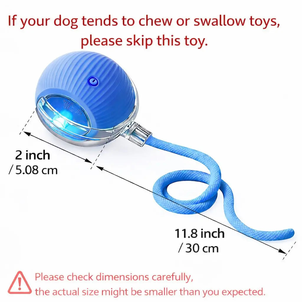 Mizusu Interactive Teaser Toy for Cats and Dogs, Includes Two Additional Tails and Rolling Ball, Premium Pet Supplies and Accessories