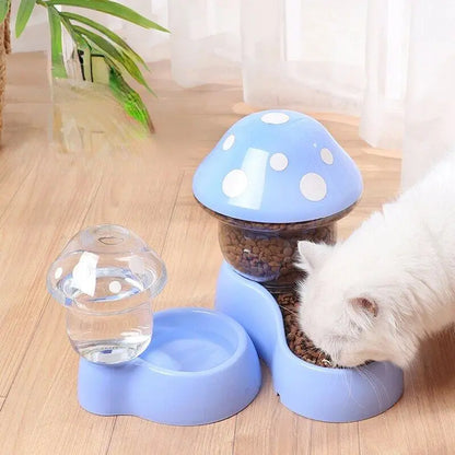 Smartpaws 1.8L Automatic Pet Feeder featuring an Anti-Tipping Mushroom Bowl Design