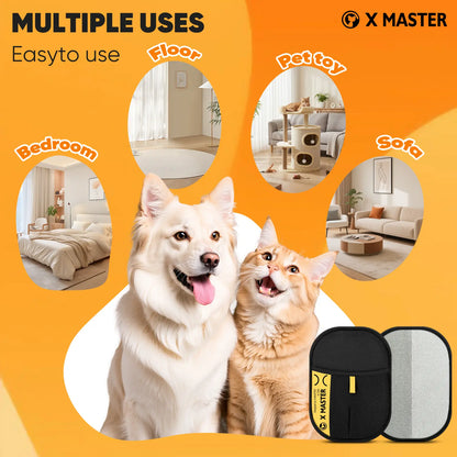 Upgrade Pet Hair Remover Electrostatic Gloves-1Pcs，Reusable Pet Hair Removal Glove for Cats & Dogs, Premium Cat & Dog Hair Remover Mitt for Couch Furniture Carpet Car Seat，#Summervibes