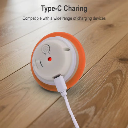 Rechargeable Interactive Automatic Rolling Toy for Cats and Dogs with Faux Tail - Electric Training Device Simulating Mouse Behavior