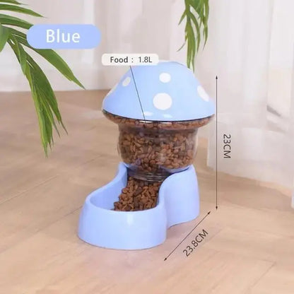 Smartpaws 1.8L Automatic Pet Feeder featuring an Anti-Tipping Mushroom Bowl Design