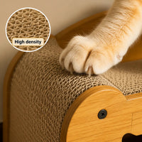 Small Size, Wooden Base, Geometric Patterns, Detachable Parts, Durable Pet Furniture, Spacious and Comfortable Bed, Indoor Cat Supplies with Scratching Surfaces Play Tree Gothic Natural Sisal Scratcher Interactive Ball Toy