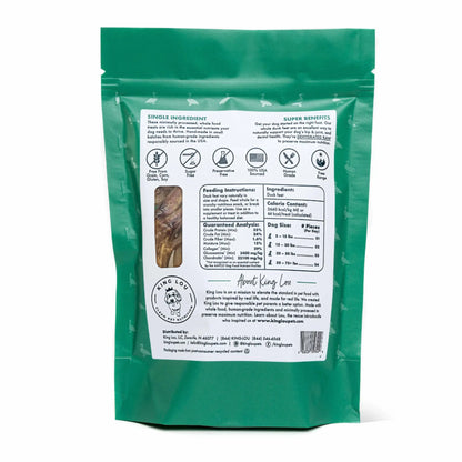 King Lou Premium Human-Grade Whole Duck Feet Dental Chews for Dogs - 100% All-Natural, Single Ingredient, USA-Made Pet Treats