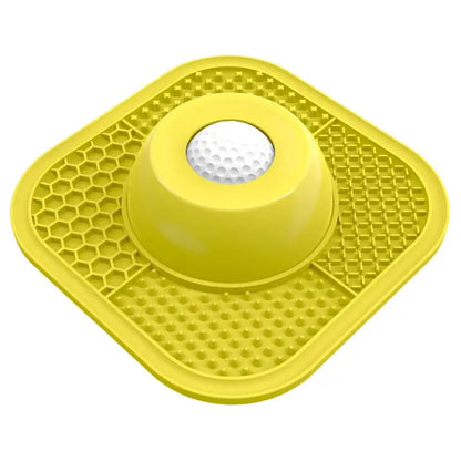 Pawlove Anti-Slip Slow Feeder Dog Bowl for Liquid Treats with Entertained Ball-In Design, Ideal for Bone Broth and Yogurt, Suitable for All Breeds - Dietary Supplement and Post-Op Nutrition Tool