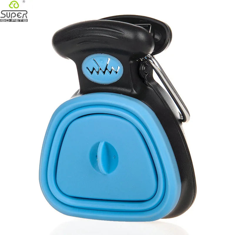 Foldable Dog Waste Management Tool with Biodegradable Bag Roll for Convenient Cleanup