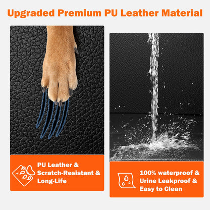 MIXJOY Waterproof Dog Car Seat Cover and Folding Dog Bed for Travel, Supports Pets Up to 400 lbs, Versatile Outdoor Use