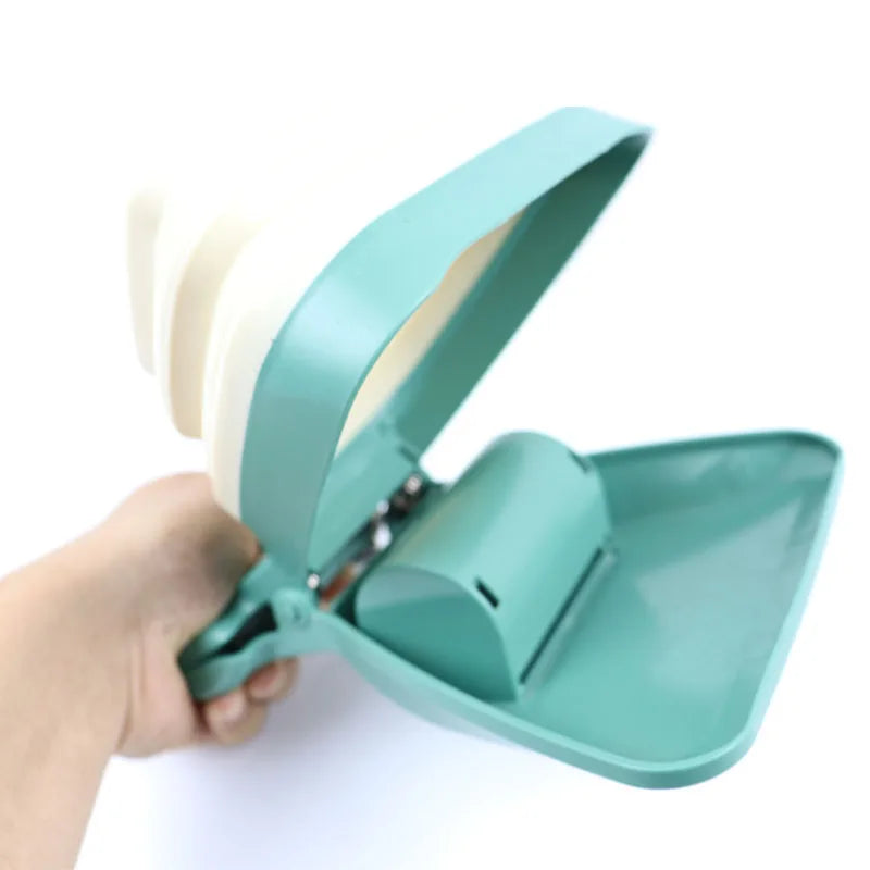 Foldable Dog Waste Management Tool with Biodegradable Bag Roll for Convenient Cleanup