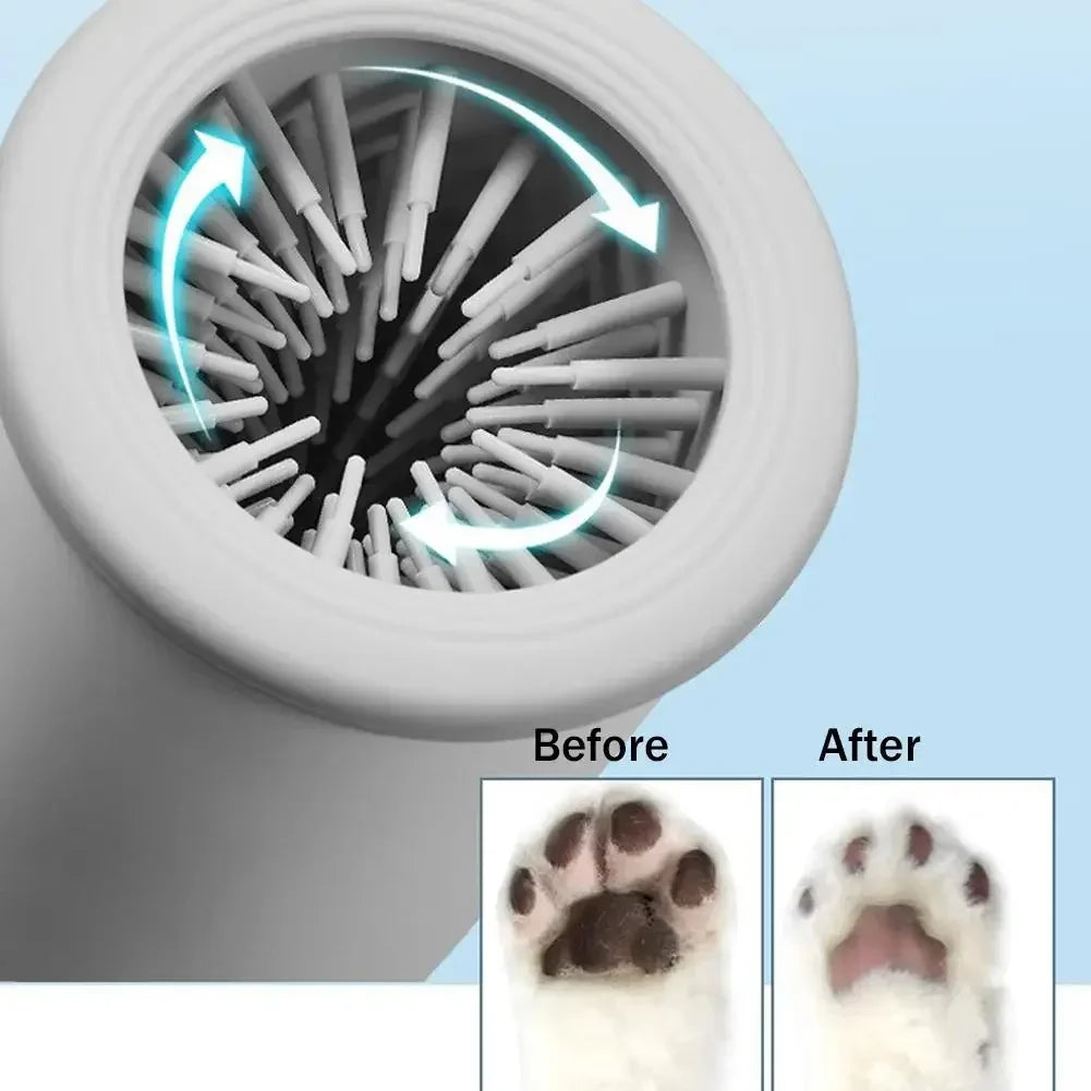 Automatic Electric Dog Paw Cleaner and Massager with USB Charging for All Dog Sizes