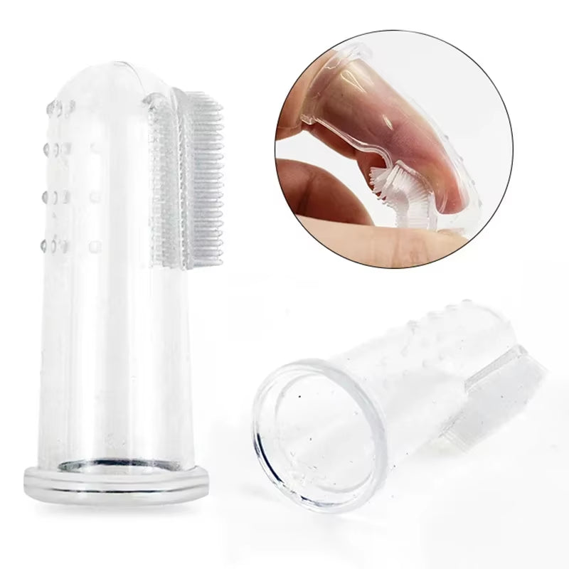 Premium Silicone Pet Finger Toothbrush for Dogs and Cats - Tartar Control and Oral Care Tool for Fresh Breath