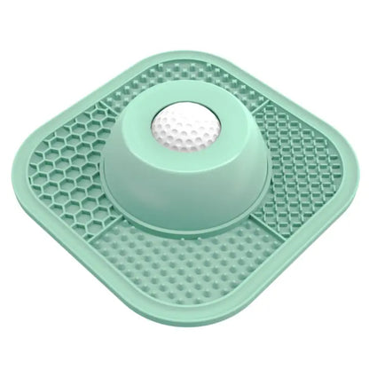 Pawlove Anti-Slip Slow Feeder Dog Bowl for Liquid Treats with Entertained Ball-In Design, Ideal for Bone Broth and Yogurt, Suitable for All Breeds - Dietary Supplement and Post-Op Nutrition Tool