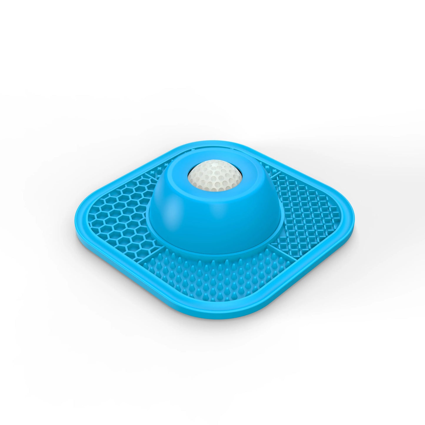 Pawlove Anti-Slip Slow Feeder Dog Bowl for Liquid Treats with Entertained Ball-In Design, Ideal for Bone Broth and Yogurt, Suitable for All Breeds - Dietary Supplement and Post-Op Nutrition Tool