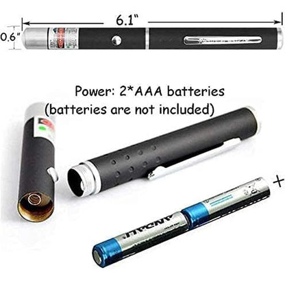 Portable 2-in-1 Cat Laser Pointer Keychain with Integrated LED Flashlight