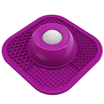 Pawlove Anti-Slip Slow Feeder Dog Bowl for Liquid Treats with Entertained Ball-In Design, Ideal for Bone Broth and Yogurt, Suitable for All Breeds - Dietary Supplement and Post-Op Nutrition Tool