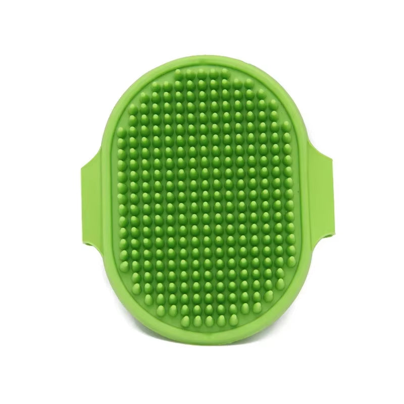 Professional Pet Grooming Bath Brush and Massage Gloves for Cats and Dogs - Waterproof Soft Bristle Deshedding and Cleaning Tool