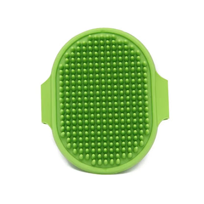 Professional Pet Grooming Bath Brush and Massage Gloves for Cats and Dogs - Waterproof Soft Bristle Deshedding and Cleaning Tool