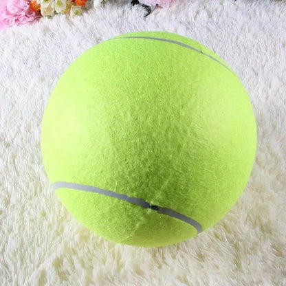 Giant Plush Dog Tennis Ball - Durable Chewing Toy for Training and Recreation - Available in Sizes 7, 8, and 9.5 Inches
