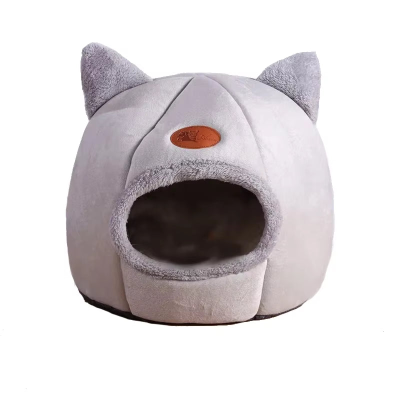 Deep Sleep Comfort Winter Cat Bed and Small Dog House - Cozy Indoor Tent and Nest for Pets